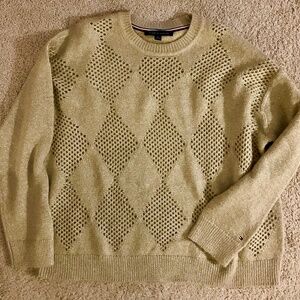 Tommy Hilfiger Gold Shimmer Sweater XL